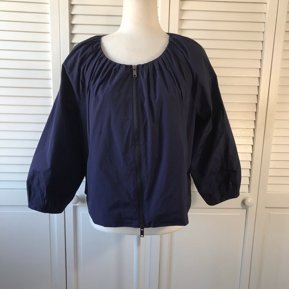 DKNY Blue Windbreaker Jacket Size Large - Picture 1 of 6